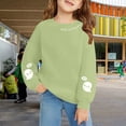 thumbnail image 2 of Mercatoo Girls Oversized Graphic Sweatshirts 𝐃ressy Long Sleeve Pullover Loose Kids 𝐏reppy Clothes Ghos𝐭 Sweater Crewneck Shirts, 2 of 4