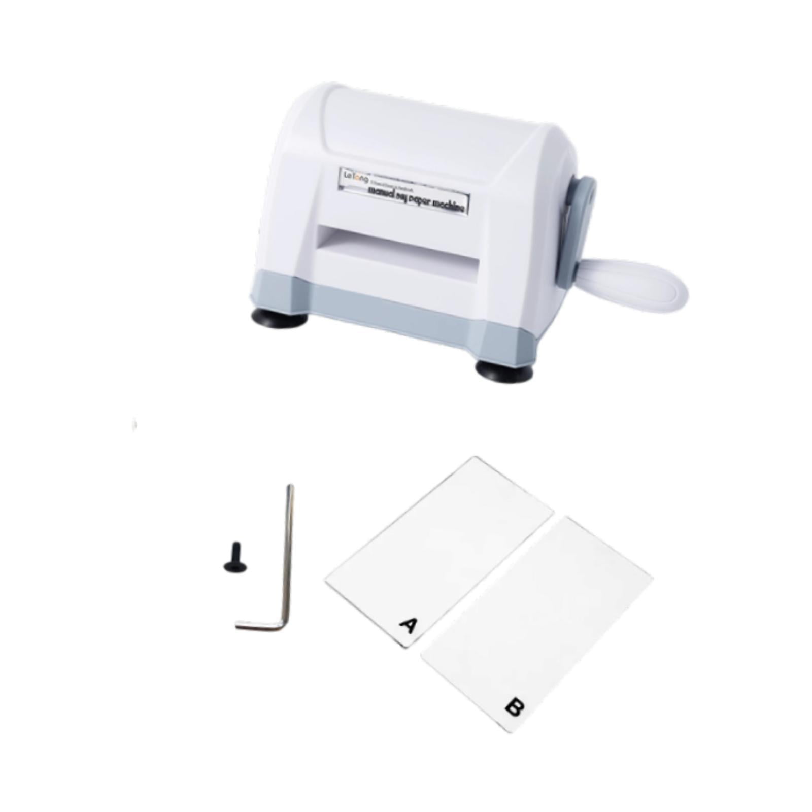 balikha Die Cutting Embossing Machine DIY Scrapbooking Birthday Gift Manual Embossing Machine Portable Die Cut Machine for Boys Girls White