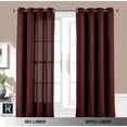 thumbnail image 4 of DriftAway Traditional 2 Piece Solid 100% Blackout, Room Darkening Curtains, 4 of 5