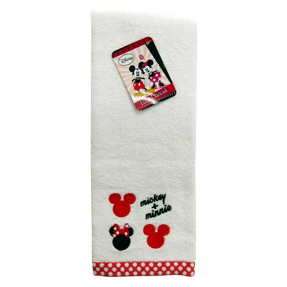 Disney Mickey Mouse/Minnie Mouse Cotton Embroidered Hand Towel