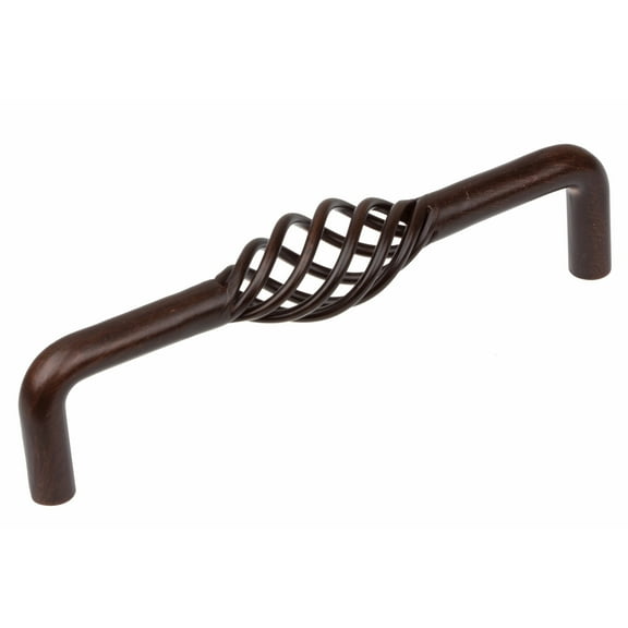 GlideRite 5 in. Center Twisted Birdcage Cabinet Pulls, Rustic Bronze, Pack of 10