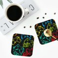 thumbnail image 5 of Balery 4 Pcs Play Game Startleather Coasters Set, Drink Table Cup Coasters For Living Room Kitchen Coffee Decor, 5 of 9