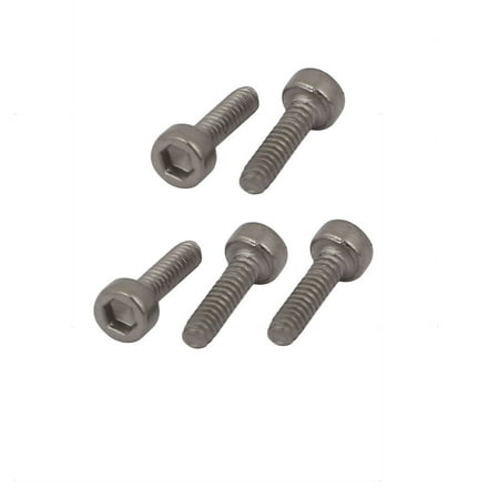 

Unique Bargains 5 Pcs M1.6x6mm Thread Hex Socket Drive Cap Head Titanium Screw