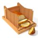 thumbnail image 1 of Cortadora de pan de madera de bambú para cortar pan casero, tabla para cortar tostadas, máquina para hacer pan de grosor ajustable para pasteles de pan, 1 of 3