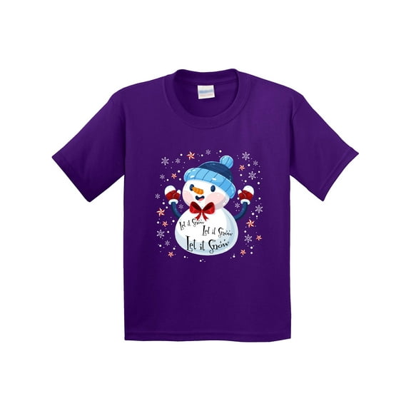 Inktastic Holiday Snowman Youth T-Shirt