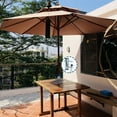 thumbnail image 1 of silvery Patio Umbrella Holder Deck Umbrella Clamp Heavy Duty Steel Patio Umbrella Clamp Bench Buddy Deck Umbrella Stand Fixed Clip, 1 of 5