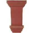 thumbnail image 3 of Ekena Millwork 3 1/2"W x 3 3/4"D x 6"H Mini Jefferson Wood Vintage Decor Corbel, Salvage Red, 3 of 6