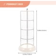thumbnail image 2 of Cabilock Multi-layer Storage Box Container with Lid Rotary Storage Rack Makeup Sponge Case White The Pet, 2 of 8