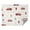 Red Fire Trucks Pattern, variant on 70x55 Inches Glow in The Dark Blanket Cozy Throw Camping Blankets for Home and Outdoor Use Arranged Orange Hearts