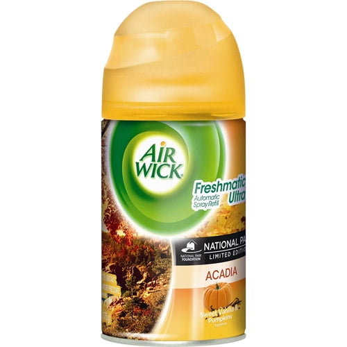 Air Wick Freshmatic Automatic Spray Air Freshener, Acadia Sweet Vanilla & Pumpkin Scent