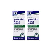 2 Pack Quality Choice Medicated Vaporizing Steam Liquid, 4 Ounces each