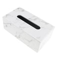 thumbnail image 4 of Soporte para caja de pañuelos de cuero PU BLESIY Dispensador de Bombeo con soporte para Servilletas rectangulares, 4 of 8