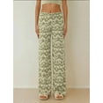 thumbnail image 2 of High Waist Wide Leg Patterned Pants, 2 of 5