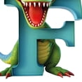 thumbnail image 2 of Adorno Acrílico Con Forma Letra F Dinosaurio para Navidad Coche Plano 2D, 2 of 9