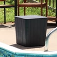 thumbnail image 4 of Sunnydaze Faux Wood Design Outdoor Side Table with Storage - 11.5-Gal. - Phantom Gray, 4 of 9