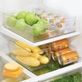 thumbnail image 4 of 4-Piece Kitchen Organizer Bins Set - Multi-Purpose Refrigerator/Freezer/Cabinet Storage Containers, Food-Grade Plastic, Durable & Moisture-Proof (White), 4 of 6