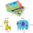 thumbnail image 3 of Rompecabezas para niños pequeños de 2, 3, 4 y 5 años, rompecabezas de animales de safari para principiantes, regalos educativos para niñas y niños de Flyingseeds, 6, 3 of 3