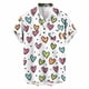 thumbnail image 2 of Ceisia Fashion Unisex Men Women Casual Short Sleeve Printed Turndown Collar Button Gift Shirt, 2 of 6