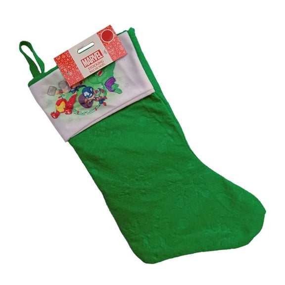 Avengers Christmas Stocking for Boys Green Felt
