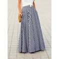thumbnail image 2 of Elegant Women's Skirt,High-Waisted, Wide-Sweep, Flowy A-Line Skirt, 2 of 8
