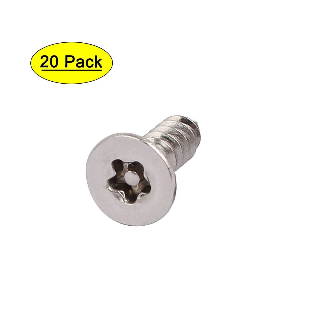 Uxcell M4.8x16mm 304 Stainless Steel Flat Head Torx Self Tapping Screw