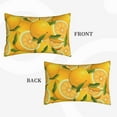 thumbnail image 2 of Fuzoiu Yellow Limes Print Fuzzy Pillowcases, Super Soft Pillow Case Cover with Zipper for Bedroom, Sofa, Couch,Cozy Pillow Shams for All Seasons-16"x24", 2 of 6