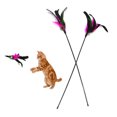 thumbnail image 1 of IKemiter 60CM Cat Toy Funny Cat Stick With Small Bell Feathers Playing Rod Toys Pet Product Random Color, 1 of 6