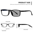 thumbnail image 6 of Joopin Unisex Photochromic Blue Light Blocking Glasses Rectangular Computer Gaming TV Glasses UV400 Protection, 6 of 9