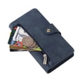 thumbnail image 4 of Fashionable Zip Wallet Case - Samsung ForS24 Card Holder & Wrist Strap, 4 of 8