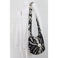 thumbnail image 4 of White Tie Dye Hippie Boho Sling Crossbody Shoulder Messenger Bag Bohemian Medium HTM88, 4 of 4