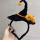 thumbnail image 5 of Kit de material para tocado luminoso de Halloween, diadema, accesorios de parodia de terror, sombrero de bruja, palo retorcido, kit de material para hacer uno mismo, calabaza luminosa, paquete de mate, 5 of 6