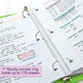 thumbnail image 3 of 3 Ring Binder 1" Economy View Binders Lime Green, Hold 175 Sheets, 2-Count, 3 of 6
