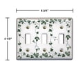 thumbnail image 4 of 25 Switch Plate White Porcelain Ivy Triple Toggle Switch | Renovator's Supply, 4 of 4