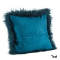 thumbnail image 5 of Saro Lifestyle 3564.FU16S 16 in. Wool Mongolian Lamb Fur Throw Pillow, Fuchsia, 5 of 5