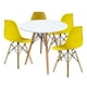 thumbnail image 5 of Comedor Oslo Redondo Blanco para 4 Personas Sillas Oslo Amarillas, 5 of 8