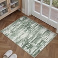 thumbnail image 7 of BERTHMEER 2'x3' Small Area Rugs for Bathroom Bedroom Entryway Kitchen Rugs Non Slip Washable Abstract Green Dorm Office Entrance Rug Indoor Modern Contemporary Carpets, 7 of 7