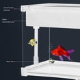 thumbnail image 2 of BeesClover Aquarium Betta, Bol en Acrylique Transparent pour Aquarium pour Poissons Rouges Petits Poissons, Système de Filtration par Circulation Supérieure, Pompe à Eau Silencieuse, Décoration de Bureau à Domicile, 2 of 6