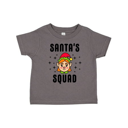 

Inktastic Santas Squad with Cute Girl Elf Icon Gift Toddler Boy or Toddler Girl T-Shirt