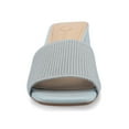 thumbnail image 6 of Journee Womens Shilin Slip On Knit Dress Sandals, 6 of 9