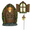 Opening Fairy Door, variant on Opening Fairy Door And Window Outdoor Garden Decor Kit