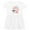 White with Speckles, variant on Christmas Let It Snow Cute Snow Man with Snowflakes Girls Toddler Dress