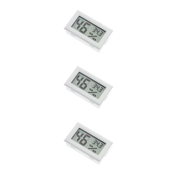 Bewildely Mini Termómetro Digital LCD -50 ℃ ~ 80 ℃ Sensor Multifuncional Funciona con Modo Snooze Alta Precisión Habitación Blanca Type1 NO1 Bewildely CBP393778