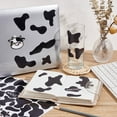 thumbnail image 5 of 900pcs/30 Sheets Cow Print Sticker Self-Adhesive Waterproof Sticker Decorate Cow Pattern Stickers Removable Black Spot Sticker Cow Patches Animal DIY Sticker for Water Bottle Decorations DIY, 5 of 6
