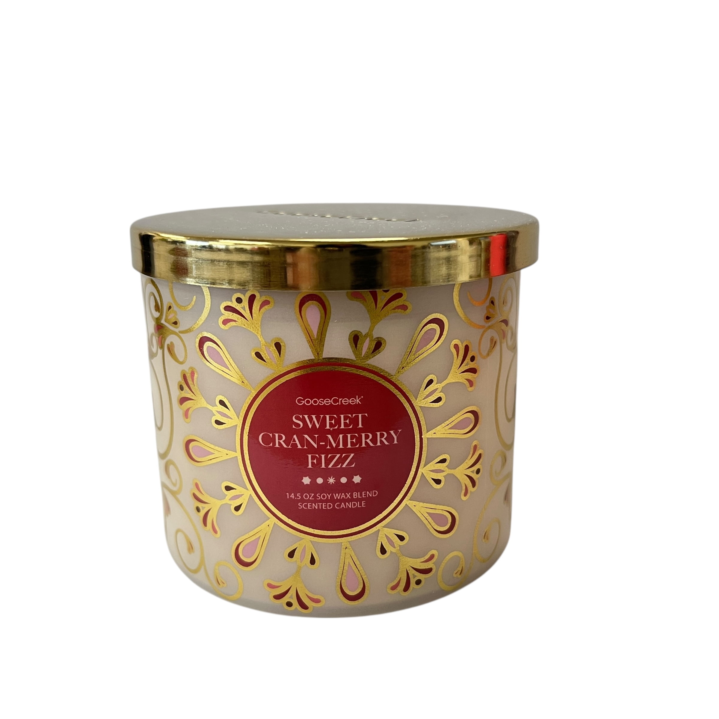 Goose Creek Sweet Cran-Merry Fizz Scented 3 Wick Candle 14.5 oz