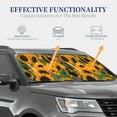 thumbnail image 4 of Xecao Sunflowers 7 for Foldable Car Sun Shades (2-Pack) offer sun protection with an easy-fold design for convenient windshield shading., 4 of 7