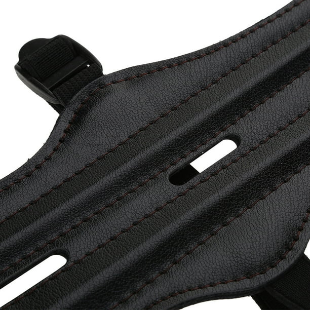 Protège-bras De Tir à L’arc Réglable – Cuir Synthétique, 22x8 Cm, Avec Gant, Pour Arc Classique Et Compound
