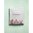 thumbnail image 3 of Amsterdam City Skyline Art Sweatshirt Men -Image by Shutterstock, Male Large, 3 of 4