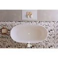 thumbnail image 4 of Elegant Kitchen & Bath BT10767GW-WHT 67 in. Soaking Bathtub, Glossy White with Polished White Trim, 4 of 8
