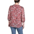 thumbnail image 3 of Petite 3/4 Sleeve Chiffon Blouse, 3 of 4