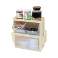 thumbnail image 2 of Tea Bag Storage Rack, Tea Bag Holder Wall Mounted Multipurpose Simple Design  for Snacks for Office Cream Yellow, 2 of 8